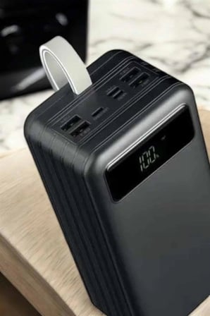 Powerbank 60.000 Mah 4 Portlu Uzun Şarj Süreli Dijital Göstergeli