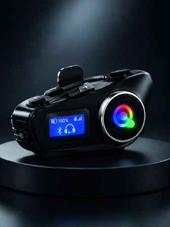 Epilons Q58 Bluetooth Kulaklık Renkli IP Suya Dayanıklı Kask Intercom Cihazı