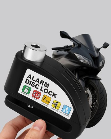 Taşınabilir Alarm Disk Kilidi Motosiklet Scooter Bisiklet Güvenlik