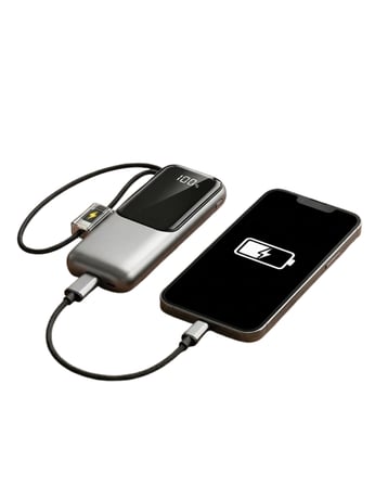 Led Ekranlı Süper Fast Charge Özellikli Mini Powerbank