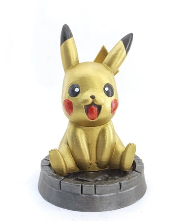 Epilons Pikachu Karakter Figürü Polyester Kırmızı - Altın