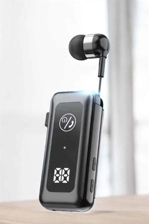 Makaralı Bluetooth Kulaklık Kulak İçi Dijital Göstergeli Yüksek Ses Kaliteli