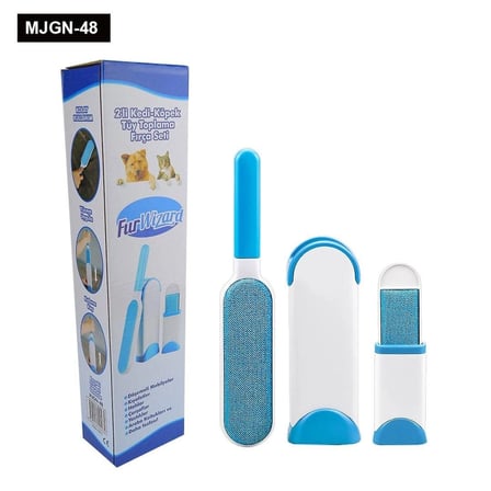 Epilons Furwizard Tüy Toplama Fırçası Kedi Köpek 2'li Set