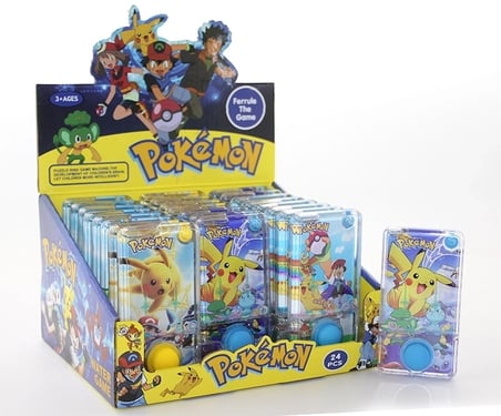 Pokemon Baskılı Sulu Oyun - Tek Butonlu Dikdörtgen Su Oyunu Alk4003