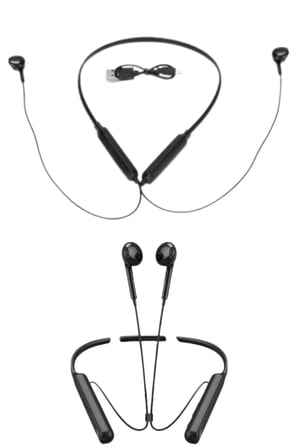 100 Saat Kablolu Boyun Askılı Dijital Göstergeli Bluetooth Kulaklığı