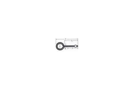 Kapalı Metrik Kanca M5 / 21x100 - 100 Adet