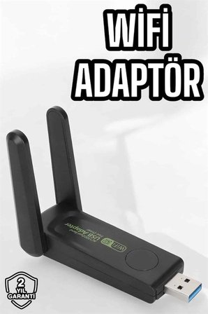 Dual Band Wifi Alıcı Adaptör Usb 3.0 Destekli