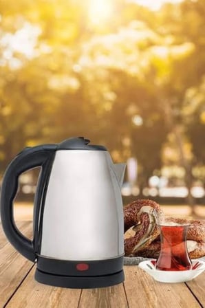 Kettle C F Tipi 220-240v Paslanmaz Çelik Elektrik Kablolu Otomatik Kapanma