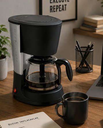 Filtre Kahve Makinesi 12 Fincan Kapasiteli Sıcak Tutma Özellikli
