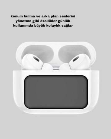 Dokunmatik Ekranlı Bluetooth Kulaklık – Anc, Suya Dayanıklı, Powerbank Kutulu