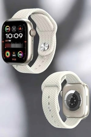 Epilons Akıllı Saat Siyah Çift Kordonlu Arama Cevaplama GPS Nabız Uyku Sağlık Takibi NFC