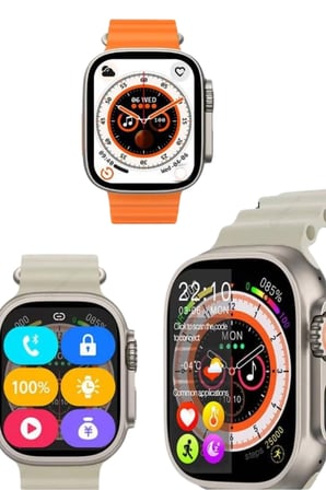 Epilons Akıllı Saat Siyah GPS NFC Sesli Görüşme Bildirim Adımsayar Uyku ve Sağlık Takibi