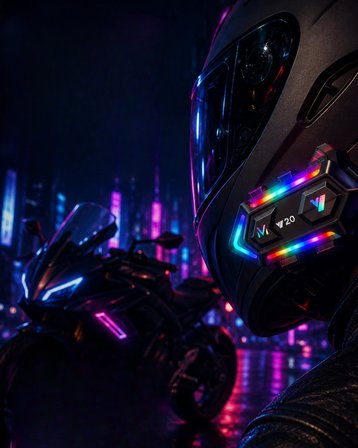 Bt5.3 Motosiklet Kask İletişim Sistemi Çift Telefon Destekli