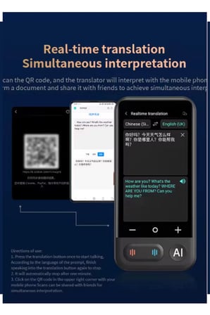 Epilons Translator 140 Dilde Wifi Özellikli Elektronik Çeviri Cihazı Türkçe Menü