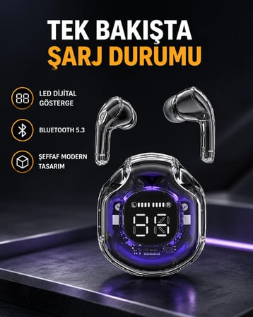 Kablosuz Bluetooth Kulaklık Hifi Ses Kalitesi Ve Mikrofonlu
