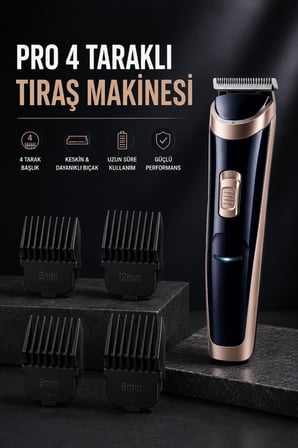 Epilons Paslanmaz Çelik Bıçaklı Tıraş Makinesi