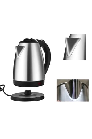 Epilons Kettle Su Isıtıcı Gümüş Paslanmaz Çelik 220-240 V