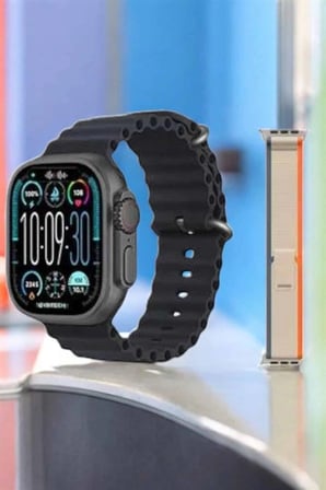 Epilons Akıllı Saat Siyah Bluetooth Arama Cevaplama Tema Değiştirme