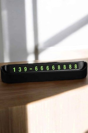 Araç İçi Numaratör Numaralık Torpido Üstü Açılır Kapanır Telefon Numarası Bırakma