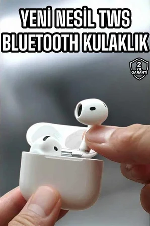 Epilons Kulak İçi TWS Bluetooth Kulaklık Transparan - Beyaz
