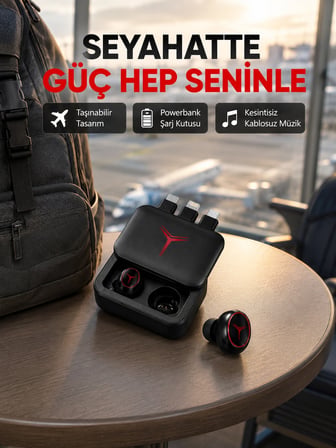 Epilons Bluetooth Kulaklık Powerbank Renkli Taşınabilir Kablosuz Müzik
