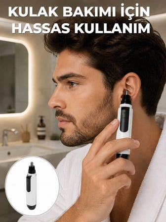 Epilons Hassas 3D Bıçaklı Kulak ve Burun Tıraş Makinesi