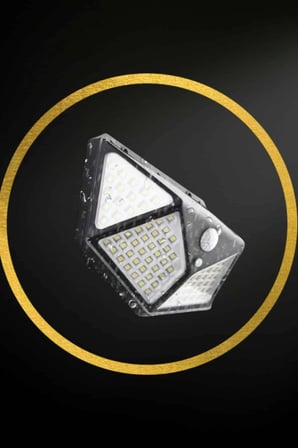 Epilons Solar Sensörlü Duvar Lambası Bahçe Armatürü Beyaz Işık Suya Dayanıklı
