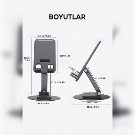 Epilons Telefon Tutucu Kablo Geçirilebilir Katlanabilir 360 Derece Dönebilen Çok Renkli