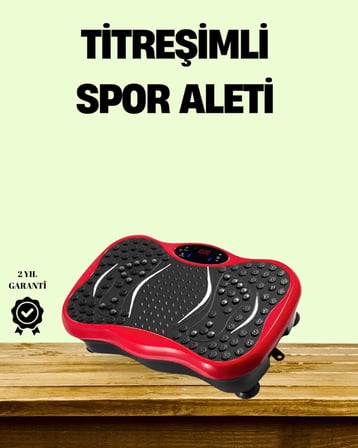 Epilons Titreşimli Spor Aleti Kırmızı Pilli