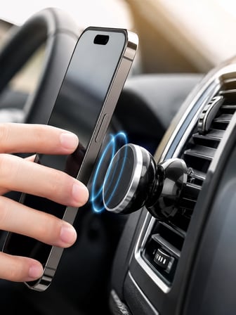Epilons Mıknatıslı Araç İçi Telefon Tutucu Siyah Muadil
