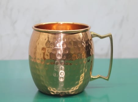 Epilons Meşrubat Bardağı Bakır Gold Desenli