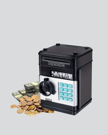 Otomatik Para Çeken Şifreli Atm Tasarımlı Kumbara