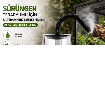 Sürüngen Teraryumu Nemlendirici Sis Makinesi - Ultrasonik Otomatik Buhar Üretici | Bukalemun, İguana, Gecko İçin