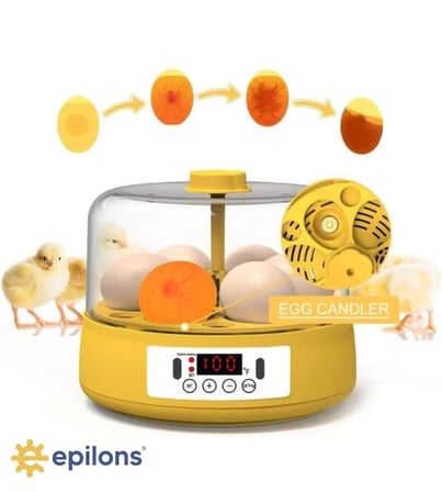Epilons Mx-6 Mini Otomatik Ev Tipi Kuluçka Makinesi 6 Yumurtalı Elektrikli