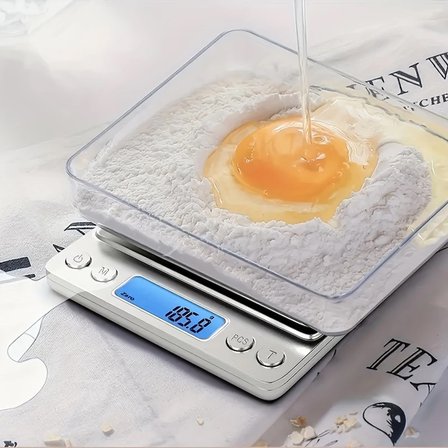 Pratik Dijital Hassas Mutfak Terazisi Hassas Tartı 2000 Gr./0.1 Gr. Hassasiyet