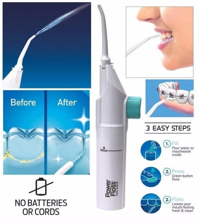 Power Floss Mekanik Diş Ve Ağız Temizleme Aleti Ve Diş Beyazlatma Seti