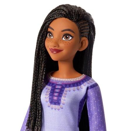 Disney Wish Asha Bebek Figürü Mor Renk Plastik ve Kumaş Yapılı