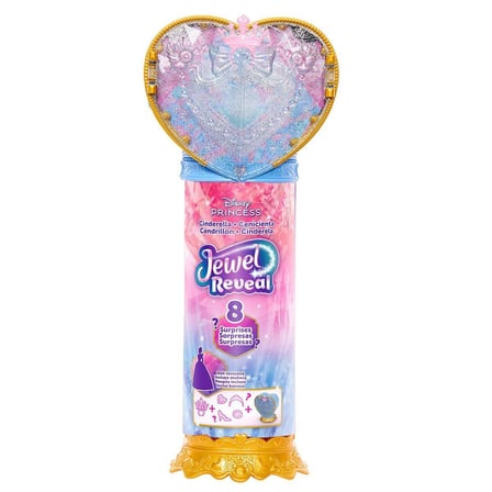 NessiWorld Disney Princess Cinderella Jewel Reveal Bebek ve 8 Sürpriz Aksesuar Seti