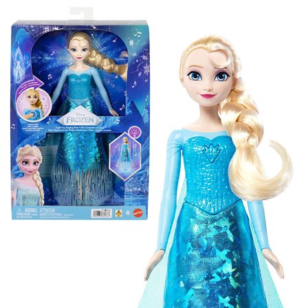 NW NessiWorld Frozen Elsa Karakter Figürü Mavi Beyaz Işıldayan Şarkı Söyleyen