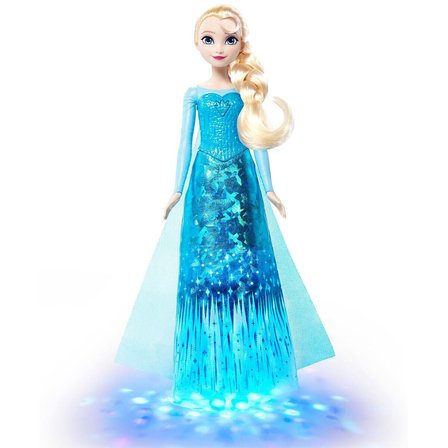 NW NessiWorld Frozen Elsa Karakter Figürü Mavi Beyaz Işıldayan Şarkı Söyleyen
