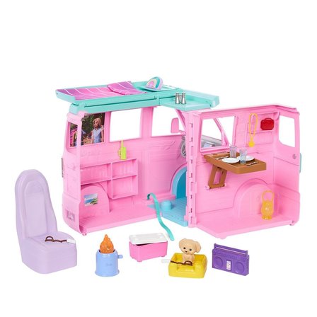 Barbie Karavan Oyuncak Minibüs Pembe