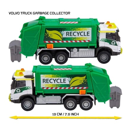 NW NessiWorld Model Araba Volvo FMX Kamyon Çöp Toplayıcı 19 cm Metal Yeşil