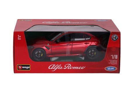 NW NessiWorld Alfa Romeo Giulia GTAm Model Araba Kırmızı Beyaz 1:18 Ölçek