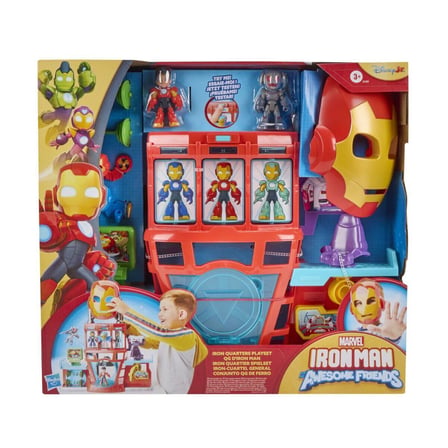 NW NessiWorld Iron Man ve Arkadaşları Iron Quarters Oyun Seti Karakter Figürü