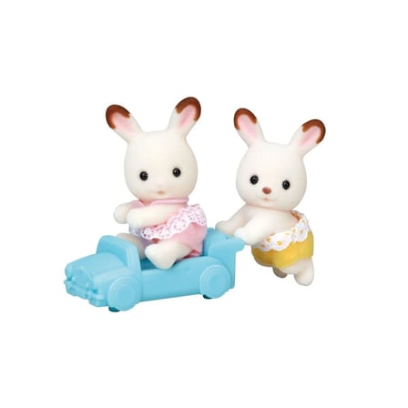 5420 Sylvanian Families Çikolata Kulaklı Tavşan İkiz Bebekleri +3 yaş