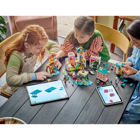 NW NessiWorld Lego Yapı Oyuncakları Prenses Şatosu ve Kraliyet Hayvanları Pembe - Yeşil 787 Parça 6 Yaş Plastik Çocuk