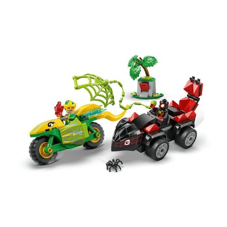NW NessiWorld Lego Marvel Spidey Spin ve Electro Dinozor Aracı Takibi 124 Parça 4+ Yaş Yeşil Plastik