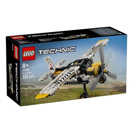 NW NessiWorld Lego Technic Arazi Uçağı 42198 Beyaz Siyah Sarı 333 Parça +8 Yaş