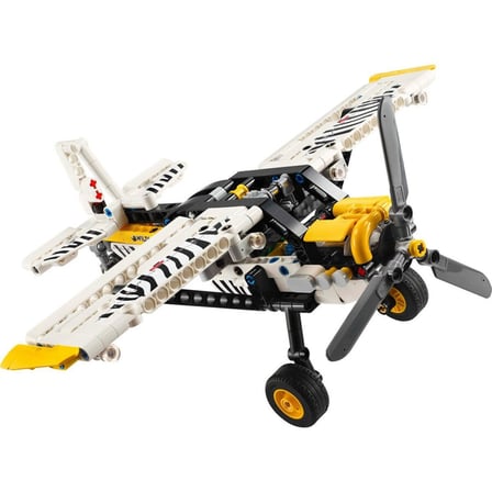 NW NessiWorld Lego Technic Arazi Uçağı 42198 Beyaz Siyah Sarı 333 Parça +8 Yaş