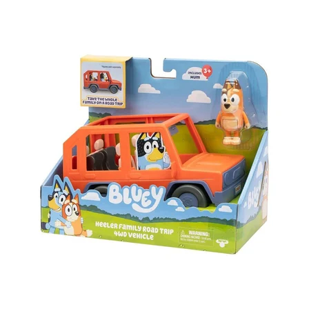 Bluey 4x4 Araç ve Chilli Karakter Figürü Oyun Seti